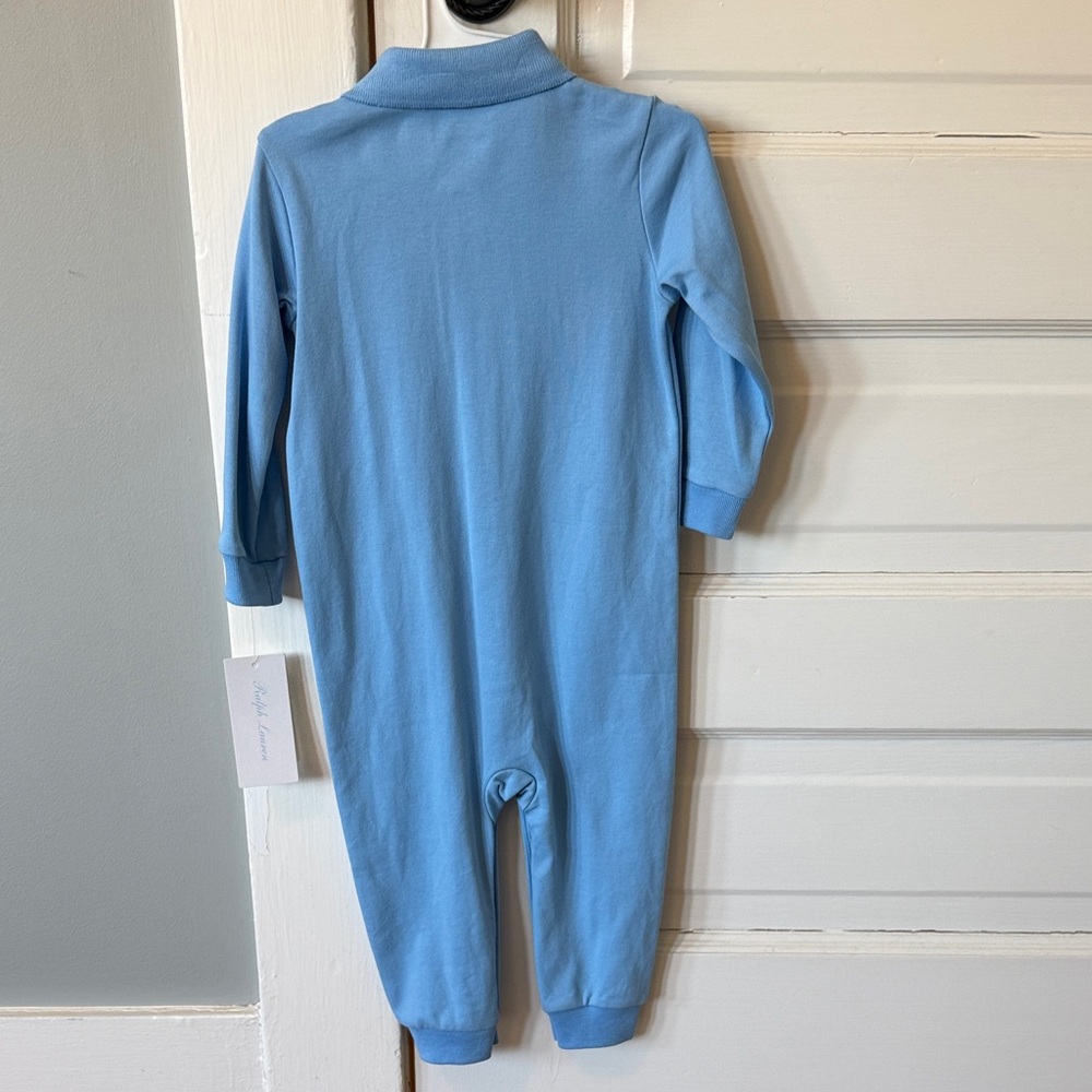Ralph Lauren Light Blue Kids Footie - Picture 3 of 4